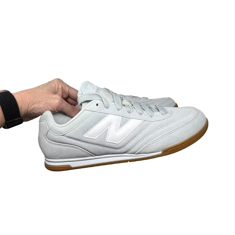 New Balance RC42 Grey White Suede Gum Sole‎ Sneakers Mens 9.5 Womens 11 NWOT